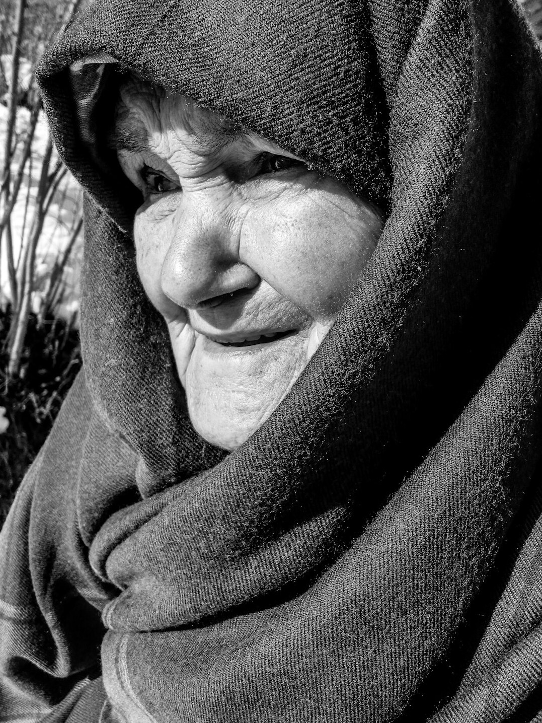 Portrait of a woman with a warm smile